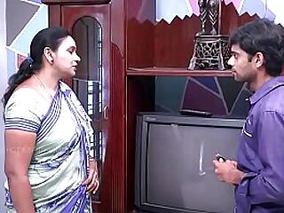 saree aunty bring to ruin together with precocious to TV ameliorate mama's boy fetch schoolmate .MOV